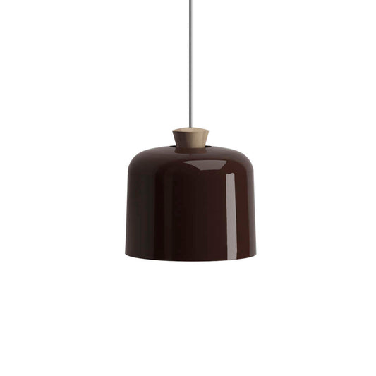 Ex.t FUSE Pendant fixture by Note Design Studio, Large, Maroon with Grey Cord