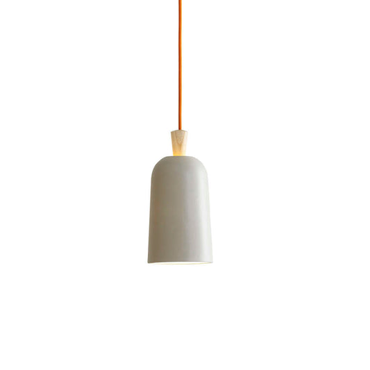 Ex.t FUSE Pendant Light Fixture by Note Design Studio, Small, Grey with Orange Cord