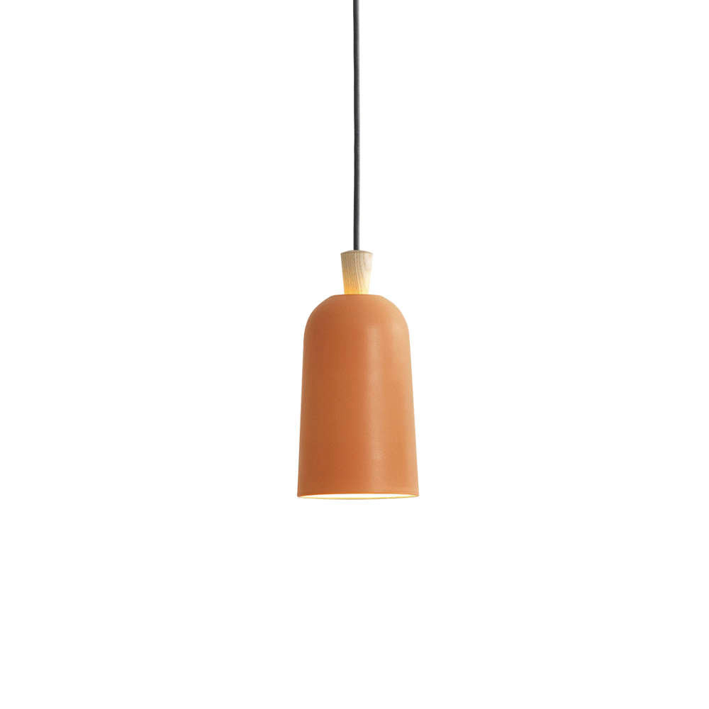 Ex.t FUSE Pendant Light Fixture by Note Design Studio, Small, Orange with Grey Cord