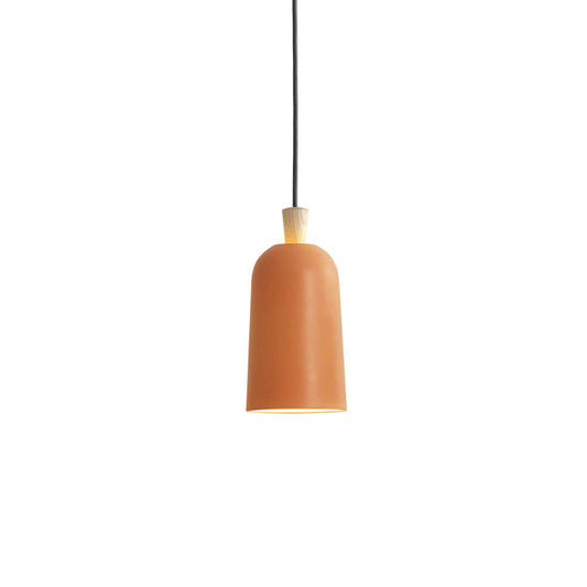 Ex.t FUSE Pendant Light Fixture by Note Design Studio, Small, Orange with Grey Cord