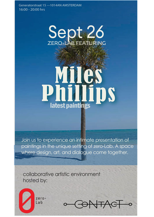 Exhibition at zero-Lab: Paintings by Miles Phillips