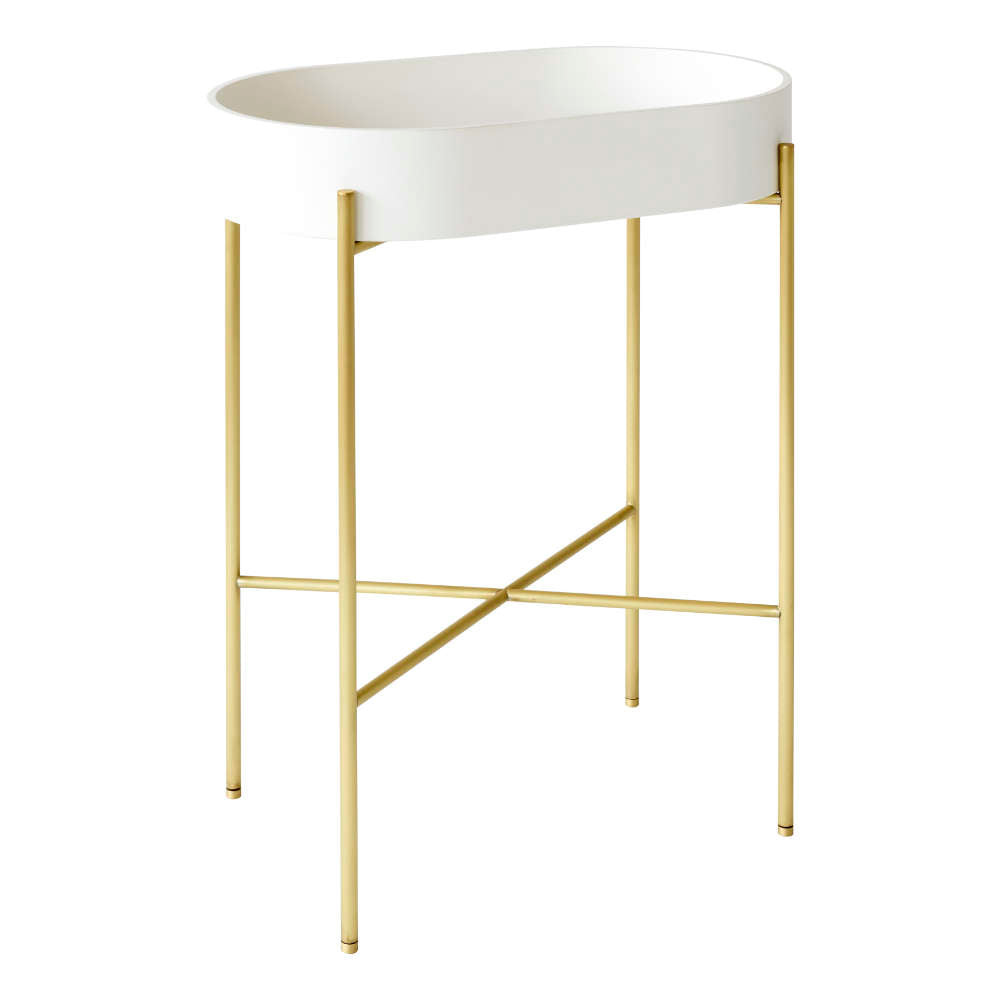 Ex.t STAND Washbasin by Norm Architects, Round, with Brass Base