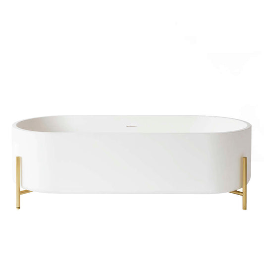 Ex.t STAND Bathtub by Norm Architects, with Brass Base