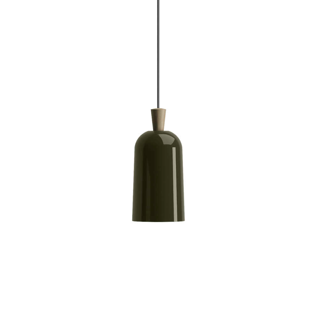 Ex.t FUSE Pendant light fixture by Note Design Studio, Small, Green with Grey Cord