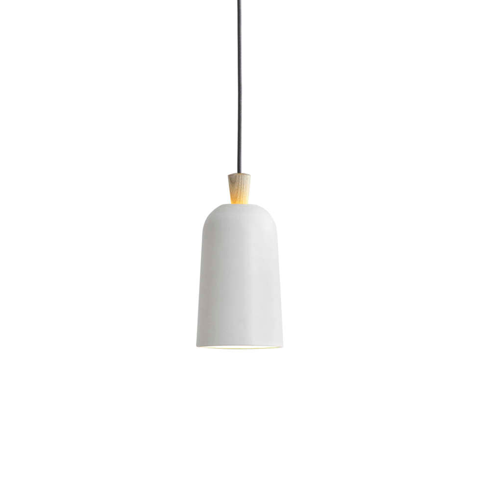 Ex.t FUSE Pendant Light Fixture by Note Design Studio, Small, White with Grey Cord