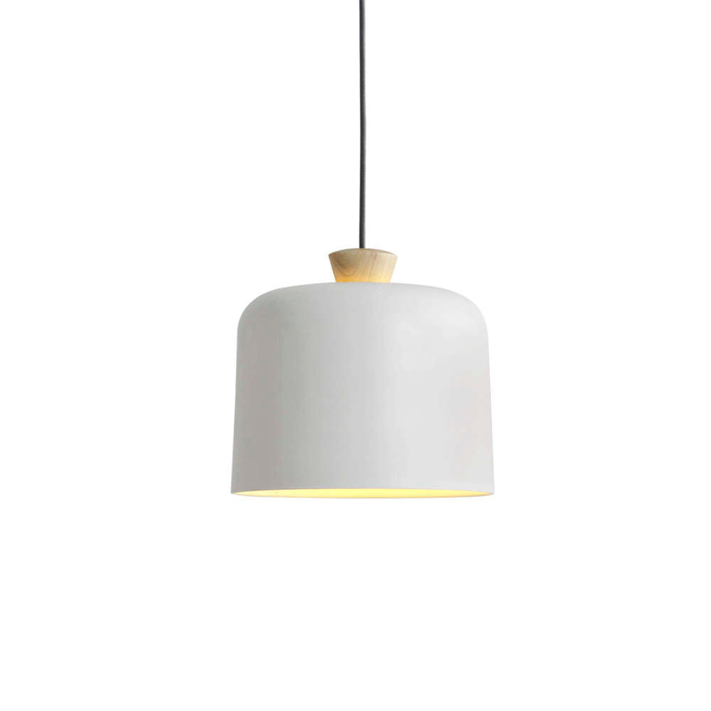 Ex.t FUSE Pendant Light Fixture by Note Design Studio, Large, with Grey Cord